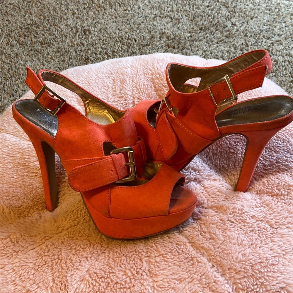 Orange heels